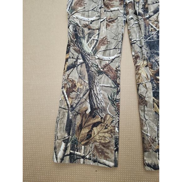 Cabela's RealTree Camo Camouflage Cargo Pants Men’s 32x31 Tie Ankle Hunting - Picture 2 of 10